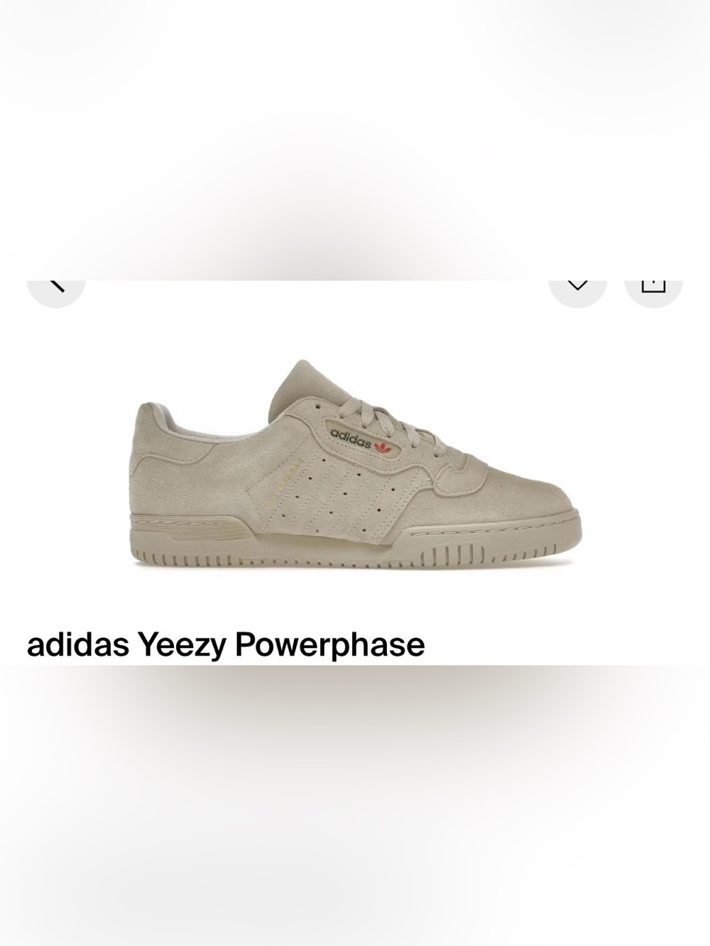 adidas Yeezy Powerphase Sneakers in Beige